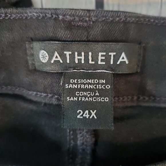 Athleta Plus Size Women's Skinny Jeans 24X Black Stretch 6‎ Pocket Ankle - Picture 5 of 8